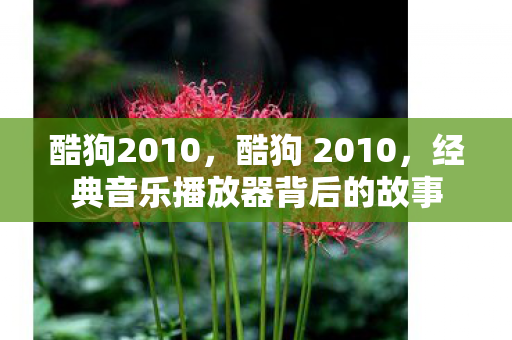 酷狗2010,酷狗 2010,经典音乐播放器背后的故事 酷狗2010,酷狗 2010,经典音乐播放器背后的故事