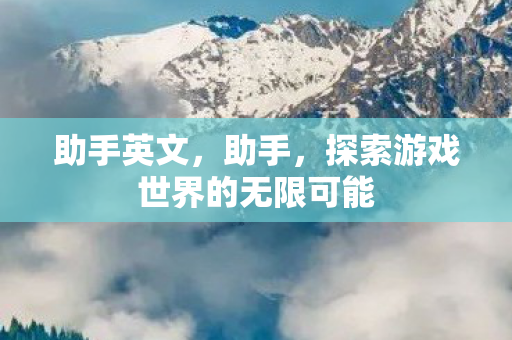 助手英文，助手，探索游戏世界的无限可能