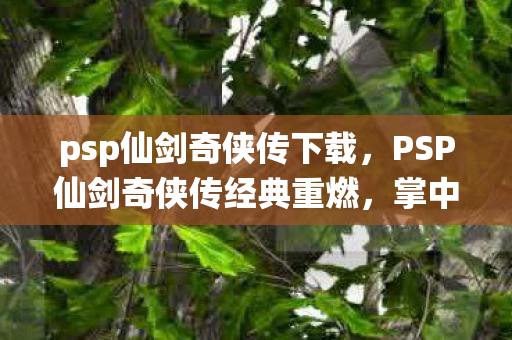 psp仙剑奇侠传下载,PSP仙剑奇侠传经典重燃,掌中仙侠世界再续前缘 psp仙剑奇侠传下载,PSP仙剑奇侠传经典重燃,掌中仙侠世界再续前缘