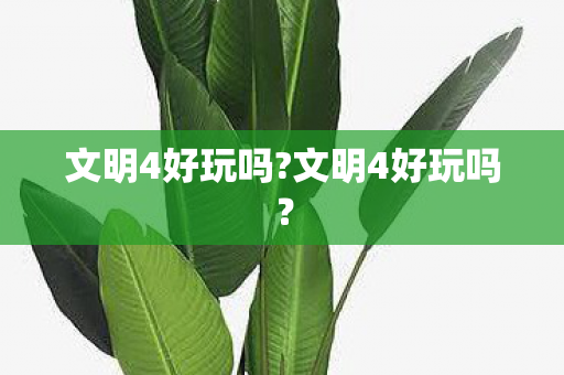 文明4好玩吗?文明4好玩吗? 文明4好玩吗?文明4好玩吗?