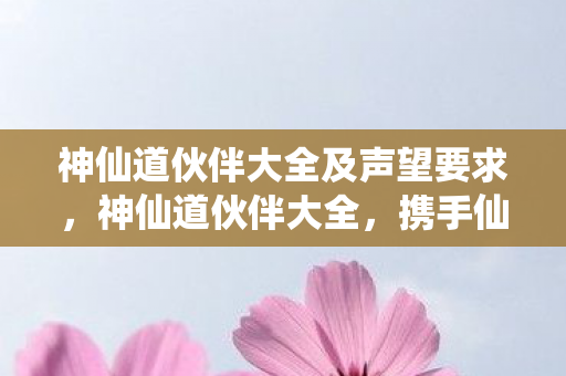 神仙道伙伴大全及声望要求，神仙道伙伴大全，携手仙侣，共闯三界
