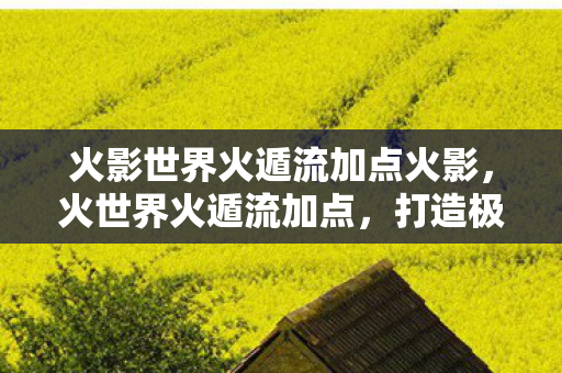 火影世界火遁流加点火影,火世界火遁流加点,打造极致输出的战斗法师 火影世界火遁流加点火影,火世界火遁流加点,打造极致输出的战斗法师