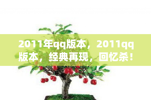 2011年qq版本，2011qq版本，经典再现，回忆杀！
