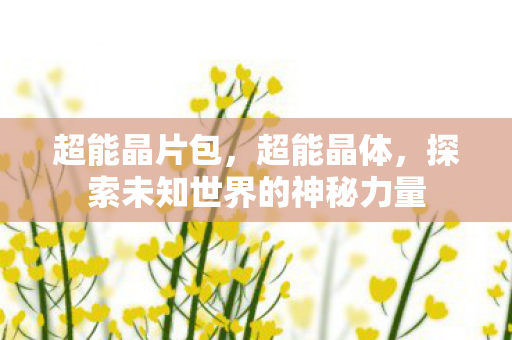 超能晶片包,超能晶体,探索未知世界的神秘力量 超能晶片包,超能晶体,探索未知世界的神秘力量