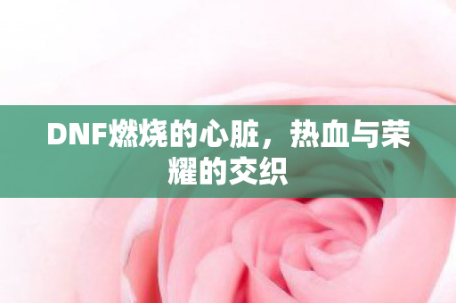 DNF燃烧的心脏,热血与荣耀的交织 DNF燃烧的心脏,热血与荣耀的交织