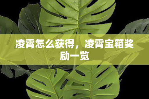 凌霄怎么获得,凌霄宝箱奖励一览 凌霄怎么获得,凌霄宝箱奖励一览