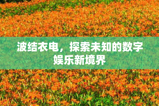 波结衣电,探索未知的数字娱乐新境界 波结衣电,探索未知的数字娱乐新境界