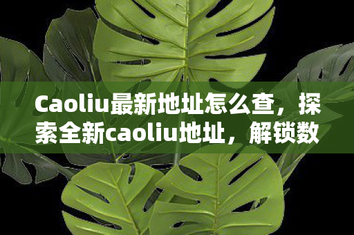 Caoliu最新地址怎么查,探索全新caoliu地址,解锁数字娱乐新体验 Caoliu最新地址怎么查,探索全新caoliu地址,解锁数字娱乐新体验