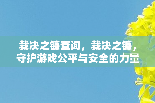 守护游戏公平与安全的力量图片