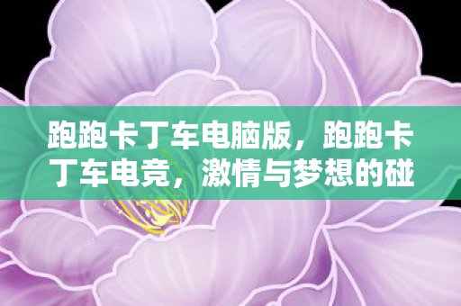 跑跑卡丁车电脑版,跑跑卡丁车电竞,激情与梦想的碰撞 跑跑卡丁车电脑版,跑跑卡丁车电竞,激情与梦想的碰撞