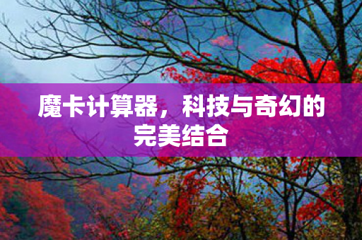 魔卡计算器,科技与奇幻的完美结合 魔卡计算器,科技与奇幻的完美结合
