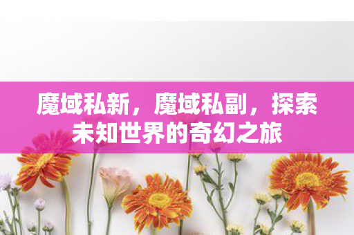 魔域私新,魔域私副,探索未知世界的奇幻之旅 魔域私新,魔域私副,探索未知世界的奇幻之旅