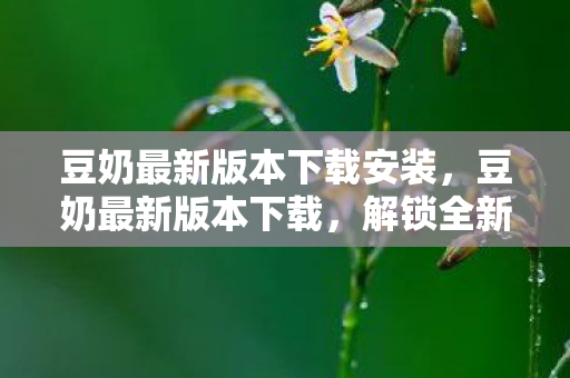 豆奶最新版本下载安装,豆奶最新版本下载,解锁全新体验,畅享游戏乐趣 豆奶最新版本下载安装,豆奶最新版本下载,解锁全新体验,畅享游戏乐趣