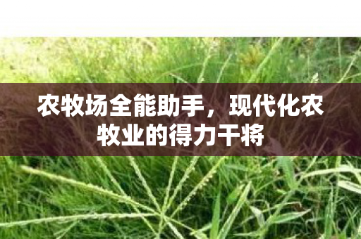 农牧场全能助手,现代化农牧业的得力干将 农牧场全能助手,现代化农牧业的得力干将