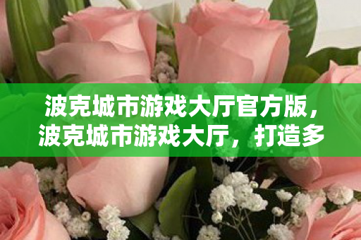 波克城市游戏大厅官方版，波克城市游戏大厅，打造多元化娱乐新体验