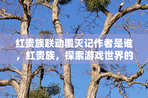 红贵族联动覆灭记作者是谁图片