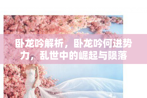 卧龙吟解析,卧龙吟何进势力,乱世中的崛起与陨落 卧龙吟解析,卧龙吟何进势力,乱世中的崛起与陨落