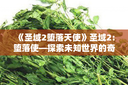 《圣域2堕落天使》圣域2:堕落使—探索未知世界的奇幻冒险 《圣域2堕落天使》圣域2:堕落使—探索未知世界的奇幻冒险