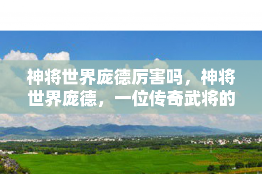 神将世界庞德厉害吗，神将世界庞德，一位传奇武将的崛起与影响