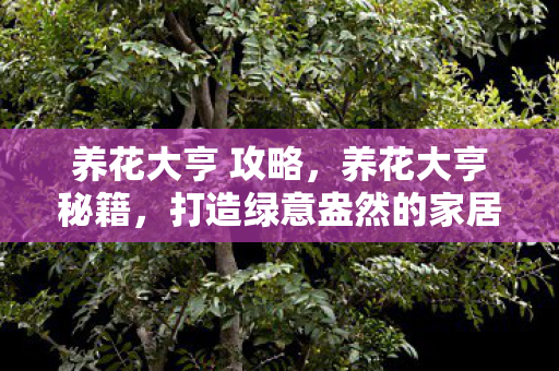 养花大亨 攻略,养花大亨秘籍,打造绿意盎然的家居环境 养花大亨 攻略,养花大亨秘籍,打造绿意盎然的家居环境