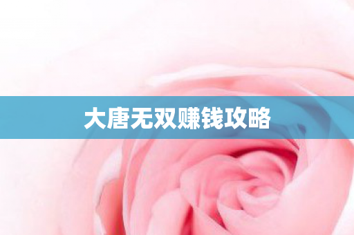 大唐无双赚钱攻略 大唐无双赚钱攻略