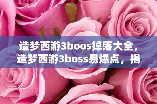 造梦西游3boos掉落大全,造梦西游3boss易爆点,揭秘游戏中的隐藏宝藏 造梦西游3boos掉落大全,造梦西游3boss易爆点,揭秘游戏中的隐藏宝藏