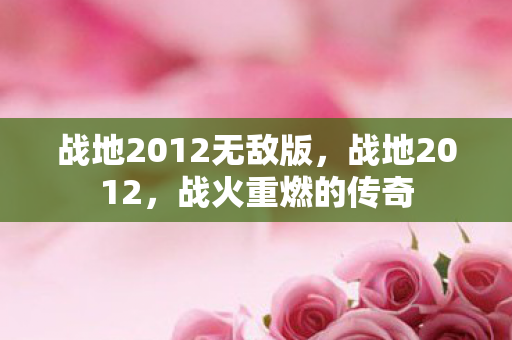 战地2012无敌版,战地2012,战火重燃的传奇 战地2012无敌版,战地2012,战火重燃的传奇
