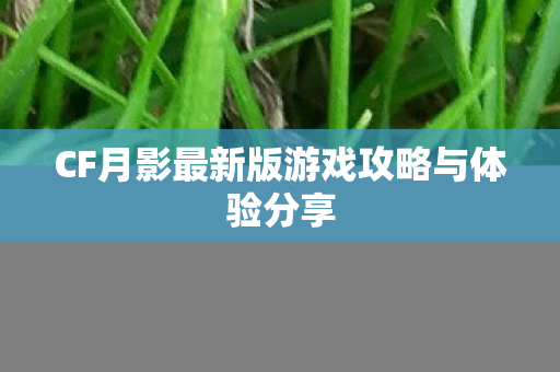 CF月影最新版游戏攻略与体验分享 CF月影最新版游戏攻略与体验分享