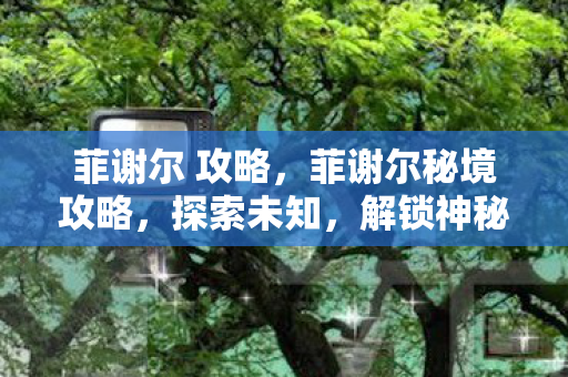 菲谢尔 攻略，菲谢尔秘境攻略，探索未知，解锁神秘宝藏