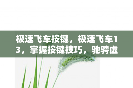 极速飞车按键,极速飞车13,掌握按键技巧,驰骋虚拟赛道 极速飞车按键,极速飞车13,掌握按键技巧,驰骋虚拟赛道