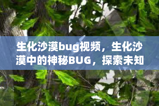 生化沙漠中的神秘BUG图片