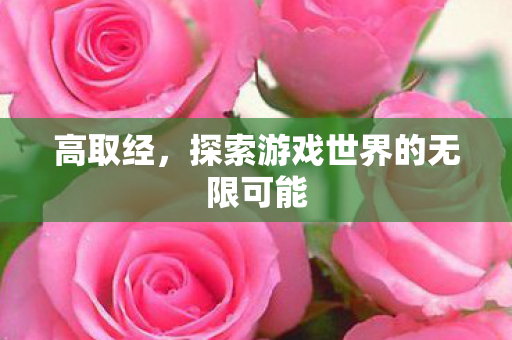 探索游戏世界的无限可能图片