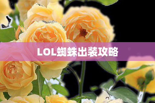 LOL蜘蛛出装攻略