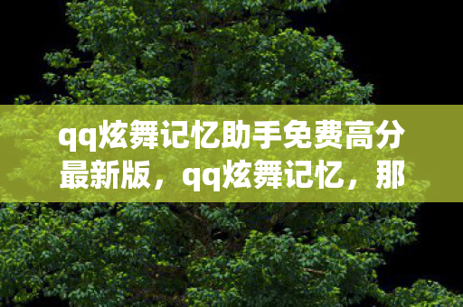 qq炫舞记忆助手免费高分最新版图片