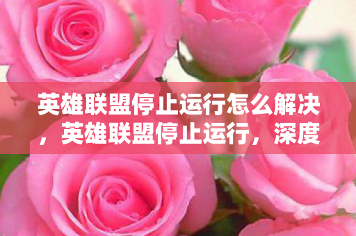 英雄联盟停止运行怎么解决,英雄联盟停止运行,深度解析游戏崩溃背后的原因与解决方案 英雄联盟停止运行怎么解决,英雄联盟停止运行,深度解析游戏崩溃背后的原因与解决方案