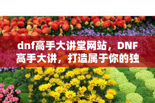 dnf高手大讲堂网站图片