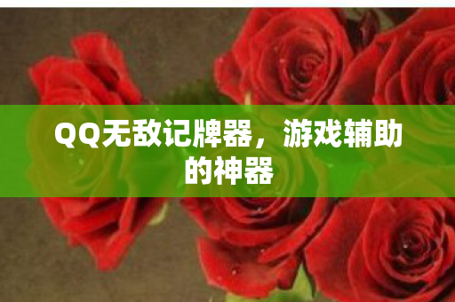QQ无敌记牌器,游戏辅助的神器 QQ无敌记牌器,游戏辅助的神器