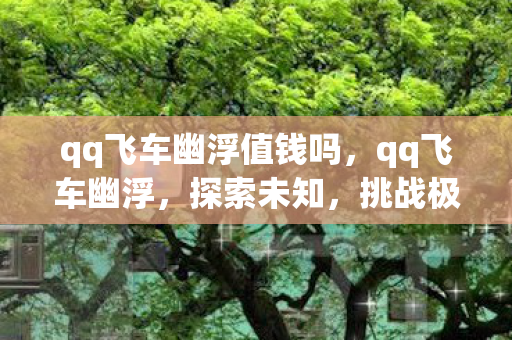 qq飞车幽浮值钱吗,qq飞车幽浮,探索未知,挑战极限的飞车之旅 qq飞车幽浮值钱吗,qq飞车幽浮,探索未知,挑战极限的飞车之旅