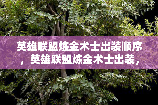 英雄联盟炼金术士出装顺序图片