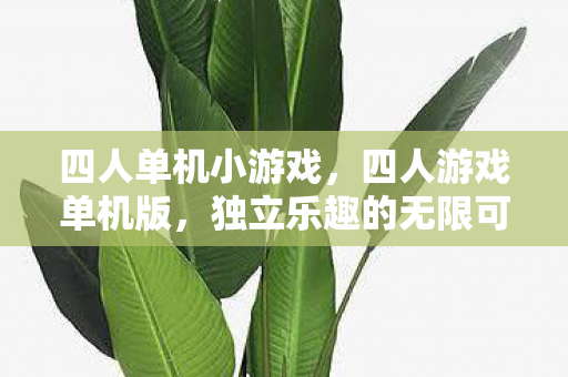 四人单机小游戏,四人游戏单机版,独立乐趣的无限可能 四人单机小游戏,四人游戏单机版,独立乐趣的无限可能