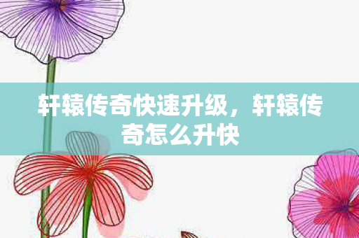 轩辕传奇快速升级,轩辕传奇怎么升快 轩辕传奇快速升级,轩辕传奇怎么升快