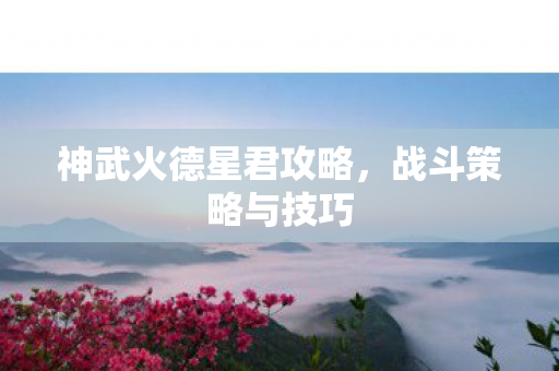 神武火德星君攻略,战斗策略与技巧 神武火德星君攻略,战斗策略与技巧