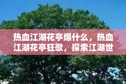探索江湖世界的无限可能图片