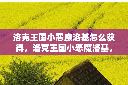 洛克王国小恶魔洛基怎么获得图片