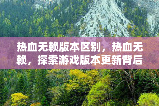 热血无赖版本区别,热血无赖,探索游戏版本更新背后的故事 热血无赖版本区别,热血无赖,探索游戏版本更新背后的故事