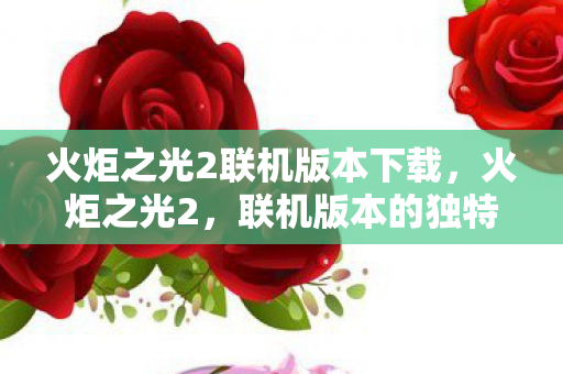 火炬之光2联机版本下载，火炬之光2，联机版本的独特魅力与体验