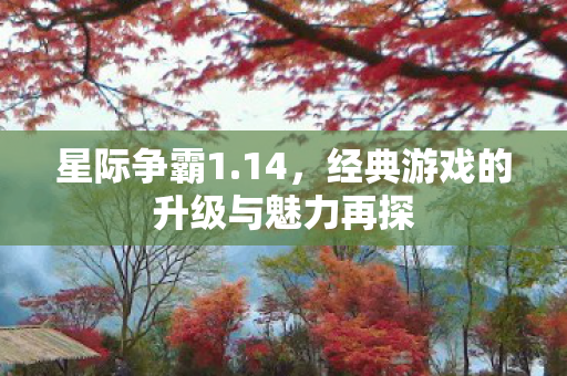 星际争霸1.14,经典游戏的升级与魅力再探 星际争霸1.14,经典游戏的升级与魅力再探
