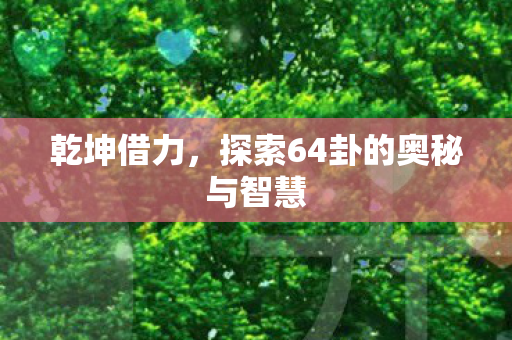 乾坤借力,探索64卦的奥秘与智慧 乾坤借力,探索64卦的奥秘与智慧