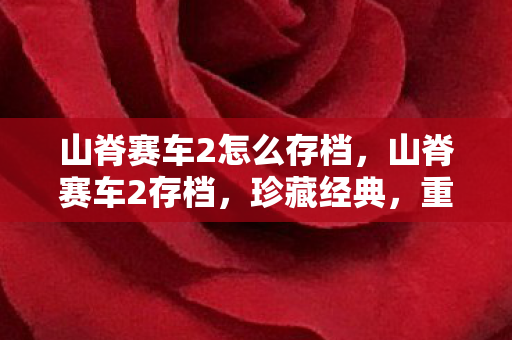 山脊赛车2怎么存档,山脊赛车2存档,珍藏经典,重温速度与激情 山脊赛车2怎么存档,山脊赛车2存档,珍藏经典,重温速度与激情