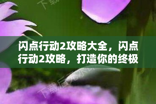 闪点行动2攻略大全，闪点行动2攻略，打造你的终极战术小队
